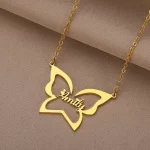 Butterfly Custom Name Necklace