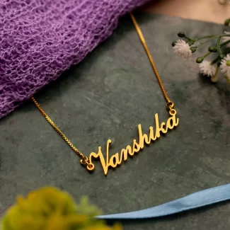 Simple Style Name Necklace