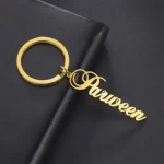 Personalized Initial Letter Keychain